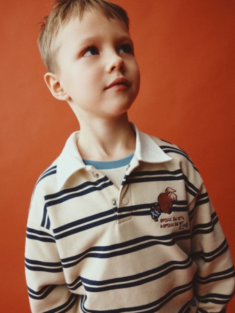 детское трикотажное поло с вышивкой  x союзмультфильм - детская одежда, обувь и аксессуары для всех возрастов с вышивкой 