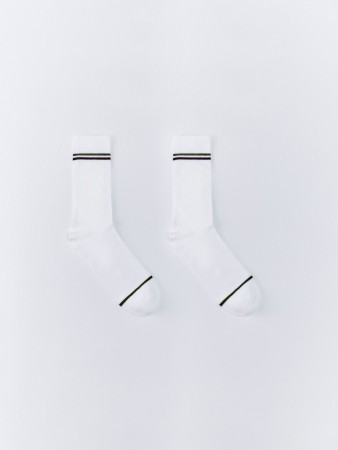 длинные носки с полосками - мужские носки, чулки и колготки хлопковые 