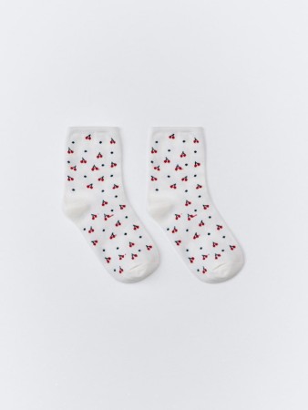 длинные носки с принтом - носки, чулки и колготки жаккардовые 