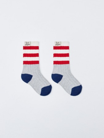 длинные вязаные носки детские - детская одежда, обувь и аксессуары в полоску 