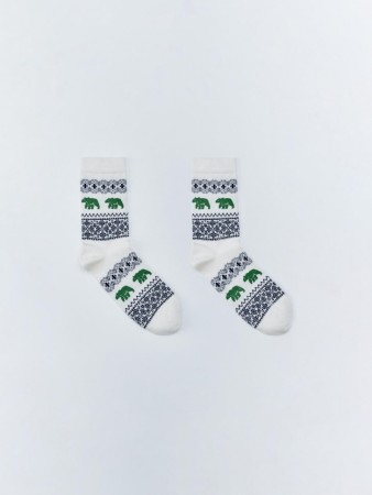 длинные вязаные носки новогодние - носки, чулки и колготки с принтом 