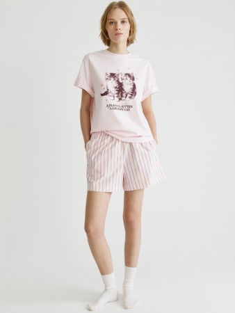 домашние шорты в полоску - женские домашние брюки и шорты