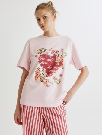 домашняя футболка оверсайз с принтом фотография