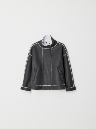 дубленка из искусственной кожи для девочек - детская одежда, обувь и аксессуары оверсайз 