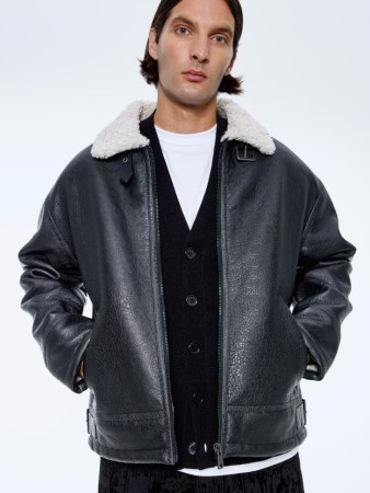 дубленка из искусственной кожи и меха - шубы и дубленки