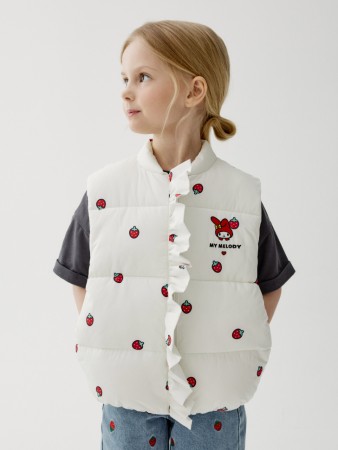 дутый жилет с вышивкой hello kitty my melody для девочек - детская одежда, обувь и аксессуары для всех возрастов российская 