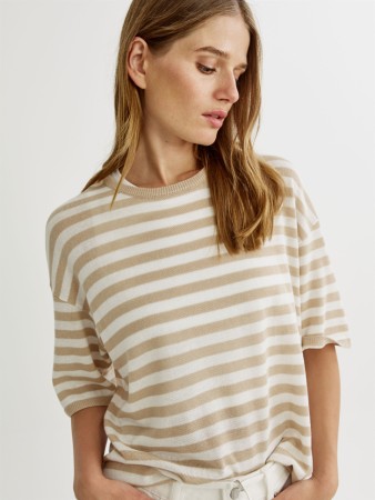 джемпер оверсайз из смесового лиоцелла с содержанием льна - женские джемперы из лиоцелла 