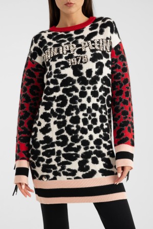 джемпер philipp plein с лого из кристаллов фотография