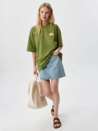 джинсовая мини-юбка - женские юбки российские 