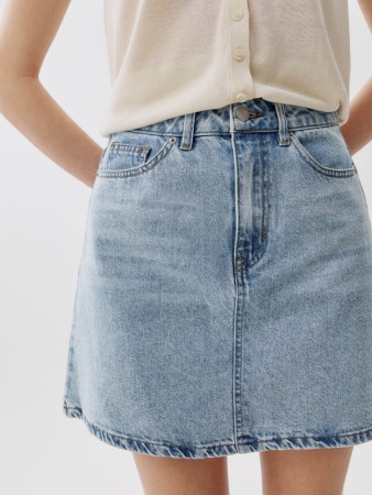 джинсовая мини-юбка - женские юбки российские 