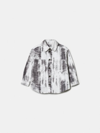 джинсовая рубашка с принтом для мальчиков фотография