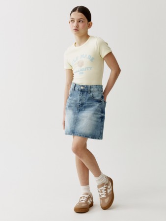 джинсовая юбка для девочек - детская одежда sela 