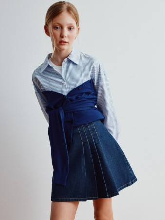 джинсовая юбка-шорты в складку для девочек - детская одежда, обувь и аксессуары для всех возрастов