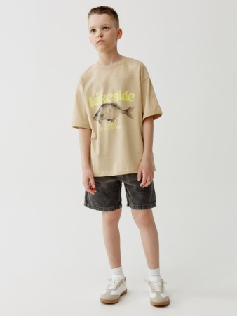 джинсовые шорты на резинке для мальчиков - детская одежда для детей 