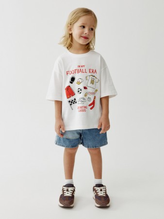 джинсовые шорты на резинке для мальчиков - детская одежда sela 