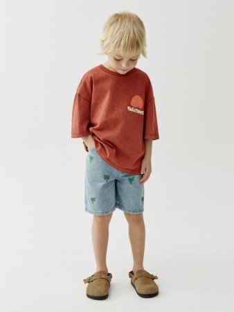 джинсовые шорты с вышивкой для мальчиков фотография