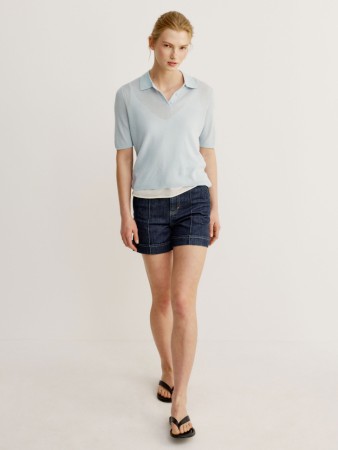 джинсовые шорты со средней посадкой - женская одежда, обувь и аксессуары джинсовая 