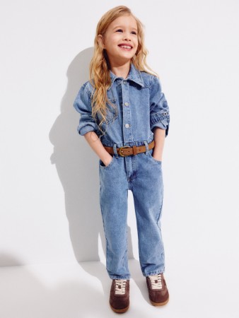 джинсовый комбинезон для девочек фотография