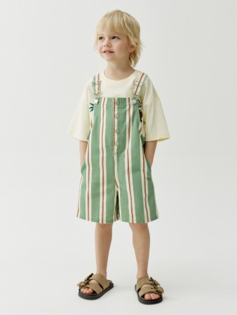 джинсовый комбинезон в полоску детский - детские комбинезоны тонкие 