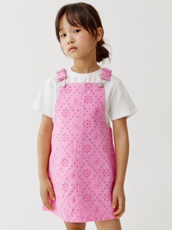 джинсовый сарафан с вышивкой для девочек фотография