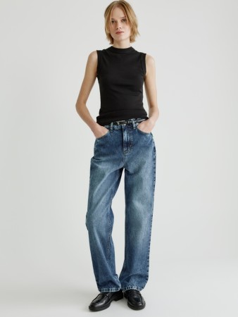 джинсы 403 straight fit - женские джинсы на высокой посадке 