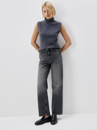 джинсы 411 wide leg из органического хлопка - женская одежда джинсовая 