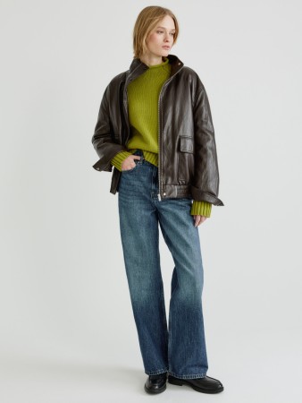 джинсы 411 wide leg из органического хлопка - женские джинсы