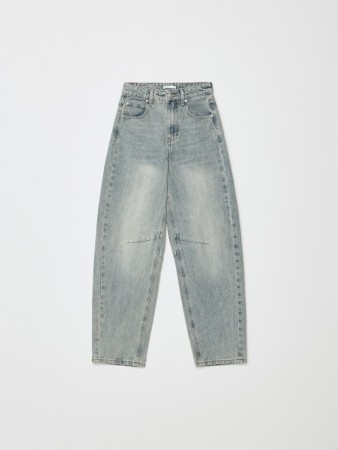 джинсы balloon fit - женская одежда зауженная 