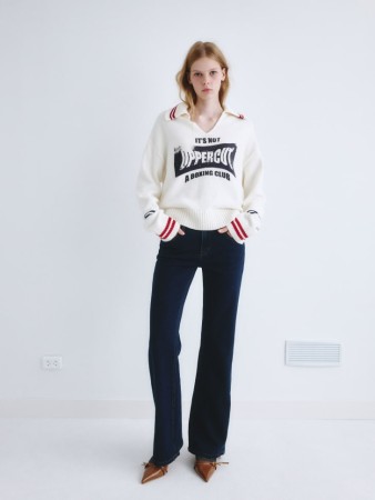 джинсы flared fit из линейки  young - детская одежда облегающая 