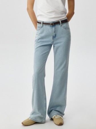 джинсы flared fit tall - женская одежда, обувь и аксессуары льняная 