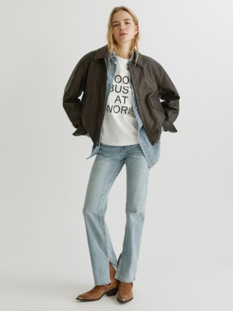 джинсы flared - женские джинсы эластановые 