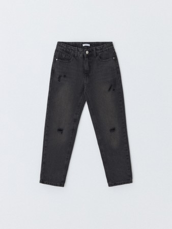 джинсы mom fit для девочек - детские джинсы и брюки из денима 