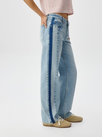 джинсы пэтчворк straight - женские джинсы для взрослых 