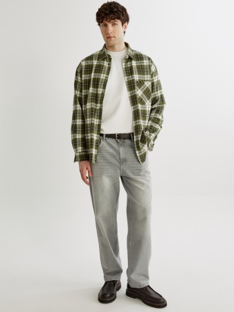 джинсы прямого кроя со средней посадкой - мужская одежда, обувь и аксессуары джинсовая 