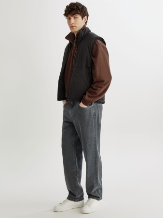 джинсы прямого кроя со средней посадкой - мужская одежда, обувь и аксессуары джинсовая 