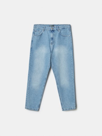 джинсы расслабленного кроя со средней посадкой - мужская одежда, обувь и аксессуары джинсовая 