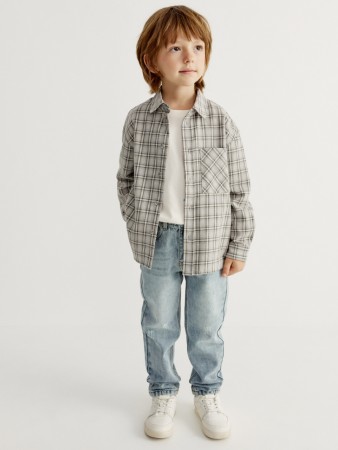 джинсы relaxed fit для мальчиков - детская одежда недорогая 