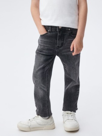 джинсы slim fit для мальчиков - детская одежда на пуговицах 