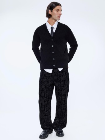 джинсы straight fit c бархатной текстурой - мужская одежда бархатная