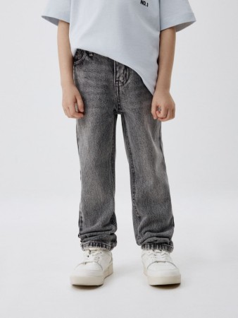джинсы straight fit на резинке для мальчиков фотография
