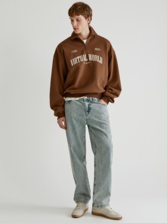 джинсы straight fit со средней посадкой - мужская одежда из денима 