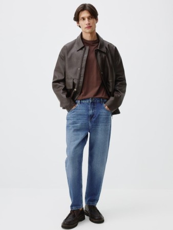 джинсы straight fit со средней посадкой фотография