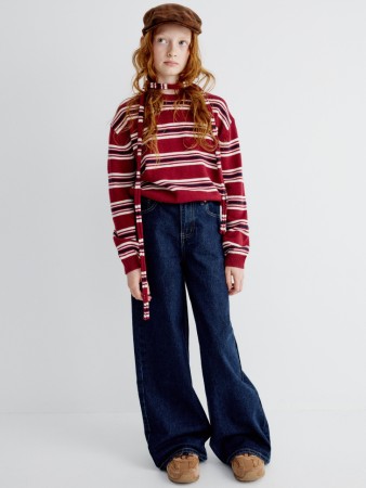 джинсы wide leg для девочек фотография