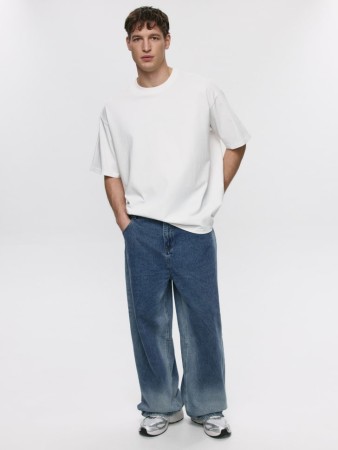 джинсы wide leg со средней посадкой фотография