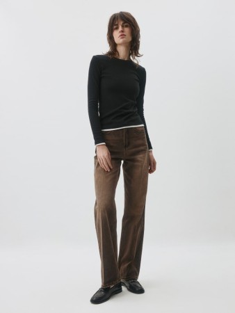 джинсы wide leg tall с тинтом - женская одежда
