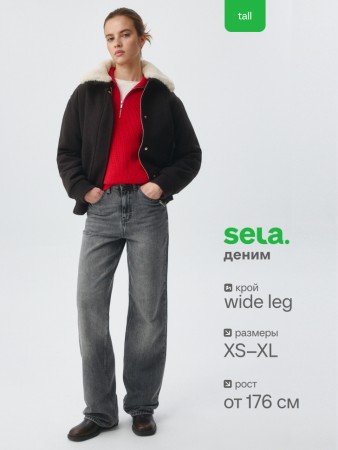 джинсы wide leg tall фотография