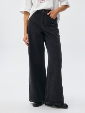 джинсы wide leg - женские джинсы на высокой посадке 