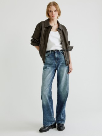 джинсы wide leg - женские джинсы на высокой посадке 