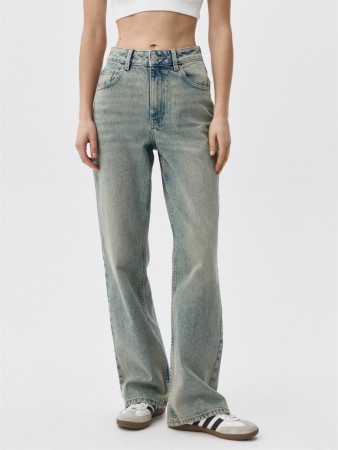 джинсы wide leg - женская одежда, обувь и аксессуары на пуговицах 