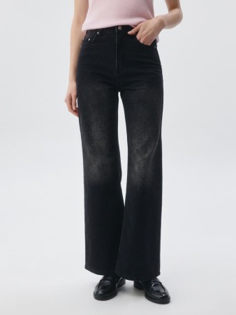 джинсы wide leg - женские джинсы женские 